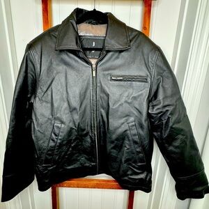 Men’s Black Genuine Leather Jacket